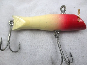 Unbekannter schöner PIERBAIT alter Holz Salzwasser Angelköder - Bild 1 von 2