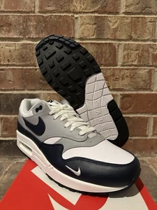 New 9.5 Nike Air Max 1 LV8 Retro Obsidian Navy Blue Wolf Grey DH4059-100 Men - Picture 1 of 11