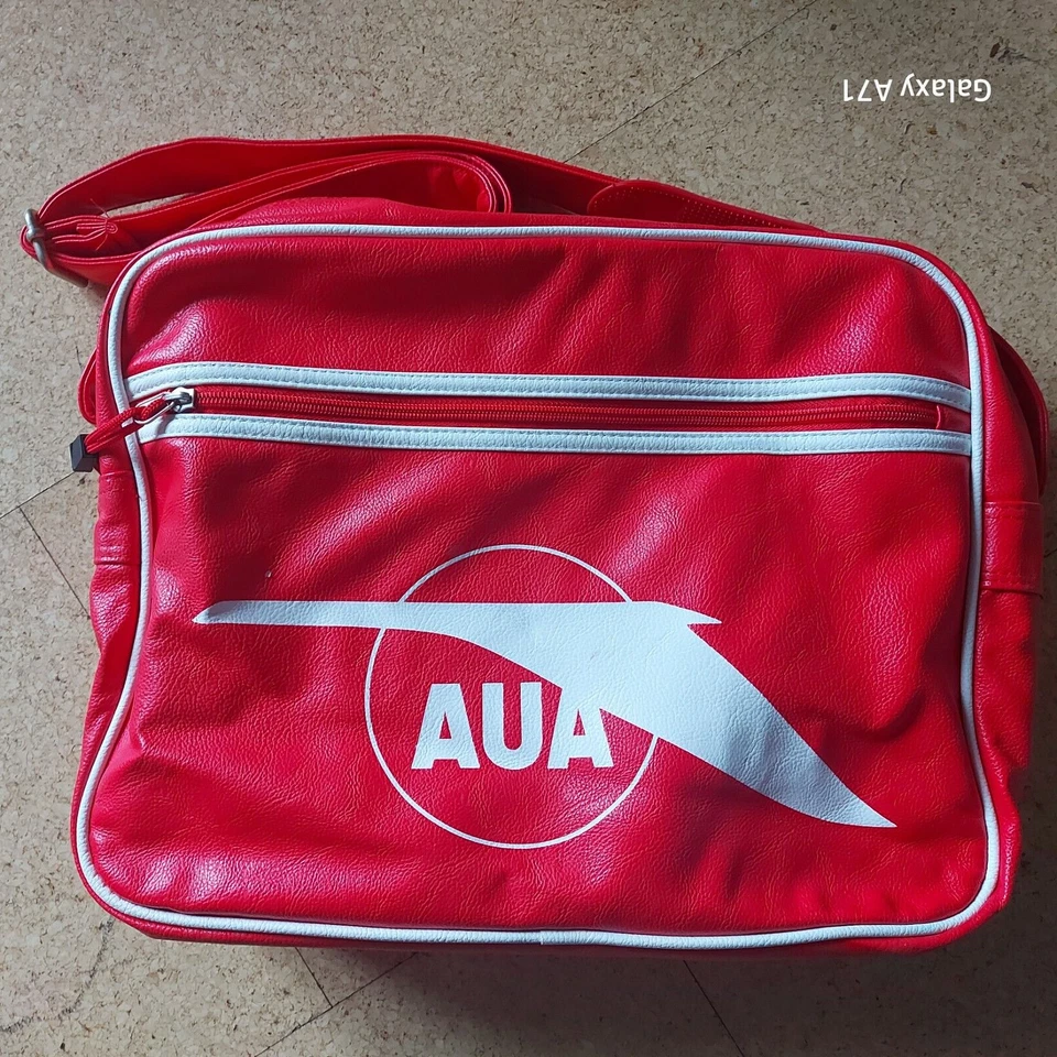 Airline Tasche Rot Austrian Airlines Retro Sammlerstück - Bild 1 von 1