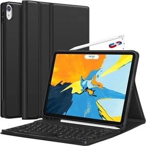 CHESONA/ZAGG Wireless Keyboard & FOLIO Case for Apple iPad Pro 11" (2018) Black - Picture 1 of 3