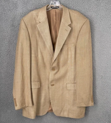 Blazer Gianfranco Ruffini Para Hombres 40L Tostado Uñas Seda Abrigo Deportivo Traje Chaqueta Foto 1 de 4