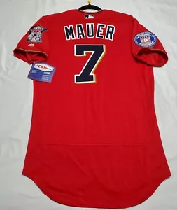 AUTENTICA MAGLIA MAJESTIC JOE MAUER 40 MEDIUM, MINNESOTA TWINS FLEX BASE - Foto 1 di 6