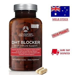 DHT BLOCKER w/ IMMUNE SUPPORT - Men & Women Reduce Hair Loss + Genetic Thinning - Picture 1 of 6