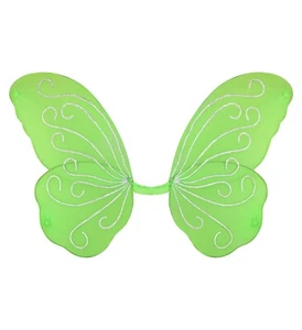 Grüne Schmetterlingsflügel Widmann Flügel Accessoire Verkleidung Feenflügel - Bild 1 von 3
