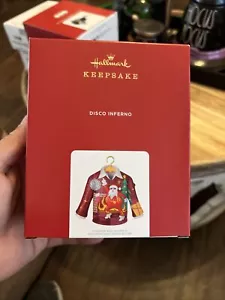 Hallmark Disco Inferno - Magic Sound - Santa Sweater Keepsake Ornament 2021 - Picture 1 of 5