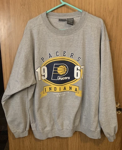 Vintage Indiana Pacers SalemSweatshirt Crewneck Size XL GrayMade in Usa Cover