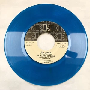 Th Faith Healers : Oh Baby/My Loser ( Rare UK Shoegaze Promo, Blue Vinyl EX) - Foto 1 di 2
