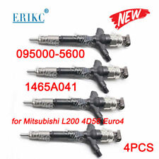 4PCS 1465A041 095000-5600 Rail Fuel Injector for Mitsubishi L200 4D56 Engine