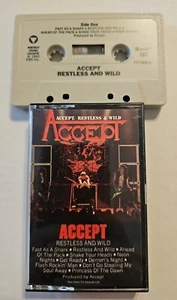 ACCEPT - RESTLESS AND WILD CASSETTE 1983 PORTRAIT PRT39213 ORIGINAL - Imagen 1 de 6