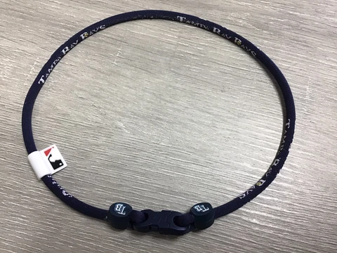 Tampa Bay Rays Phiten Necklace Navy Blue 18” - NEW W/O PACKAGING Cover