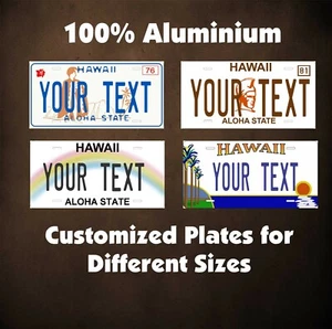 Hawaii State Tag Custom Auto OR Motorcycle Moped Personalized License Plates - Picture 1 of 42