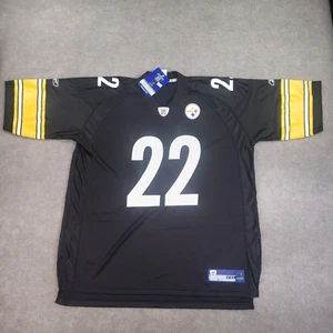 Duce Staley Pittsburgh Steelers Jersey Mens Size 2XL Black Yellow Reebok JK2 - Picture 1 of 11