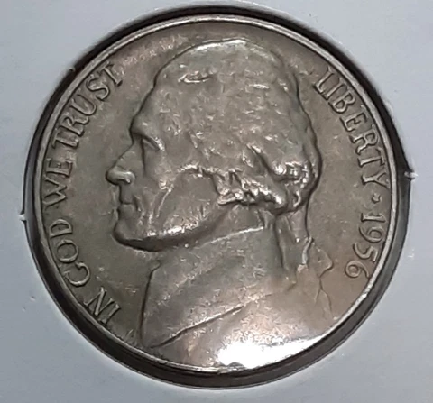 1956 Jefferson Nickel  D - CIRCULATED Cover