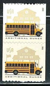 Mint US Pair of School Bus Additional Ounce Coil Stamp,Scott# 5741 (MNH) - Picture 1 of 1