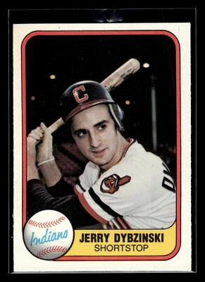 1981 Fleer Baseball #399 Jerry Dybzinski Rookie "Set Break" Mint Indians - Image 1 of 2