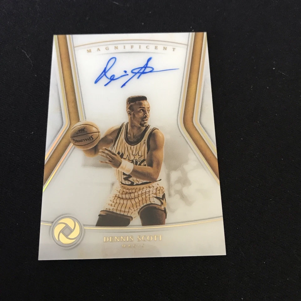 2018-19 Panini Opulence Dennis Scott Magnificent Autographs Auto #08/79 Magic Foto 1 de 2
