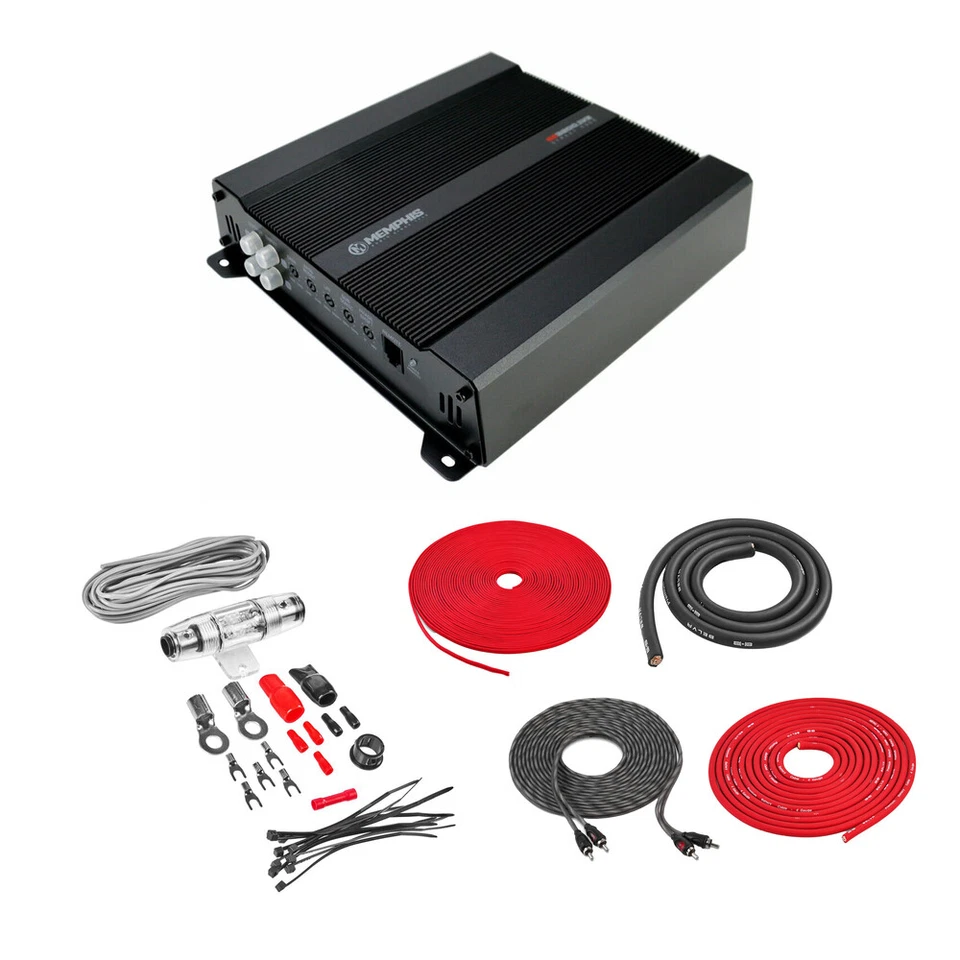 Amplificador monobloque Memphis SE3200.1V2 | 800W RMS con kit de cableado Foto 1 de 4