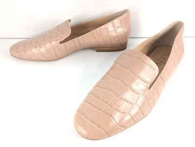 SOLE SOCIETY TAKINA LEATHER SLIP ON FLATS - Womens Size 8 - Rose Gold Shoes - Image 1 of 4