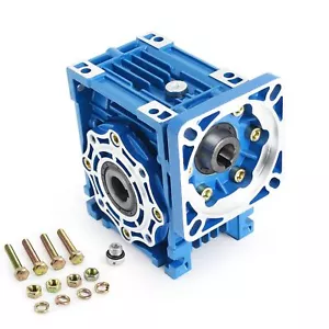 NMRV040 Worm Gearbox Speed Reducer 40:1 RV40 for Nema34 Stepper Servo Motor - Picture 1 of 7