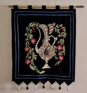 HANDGEMACHTE TAJIKISCHE NATIONALE WANDBEHÄNGE 100 % BAUMWOLLE MEHRFARBIG - Bild 1 von 5