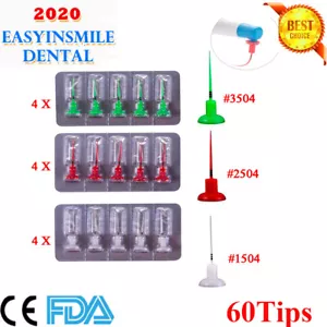60Pc Dental Sonic Irrigator Endodontic tips for Endo Activator #0215/#0425/#0435 - Picture 1 of 20