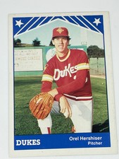 1983 #3 Orel Hershiser Tcma Albuquerque Dukes Minor League Rookie LA Dodgers