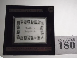O.H.M.S 1939 - 1946 Hermanos de la Guerra Mundial rezan por nosotros/servidores - Linterna mágica diapositiva - Imagen 1 de 3