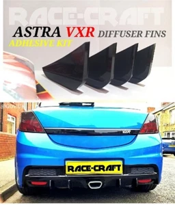 For Vauxhall Astra VXR diffuser fins/diffuser ASTRA VXR bumper fins/GLOSS NEW AD - Picture 1 of 3