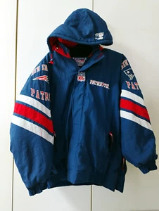Vintage Starter Jacket NEW ENGLAND PATRIOTS Pro-Line L - Picture 1 of 8