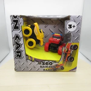 Kidstech Monster Jam Trucks with 360 Degrees Back Flip Ramp - Picture 1 of 5
