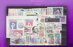 France Stamps Year 1982 Complete 75 Stamps / With Aereo ** - Picture 1 of 1