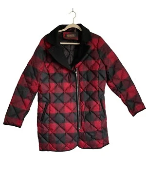 Abrigo Pendleton Mujer Buffalo A Cuadros Acolchado Cuello Largo Medio Talla 2XL Foto 1 de 4