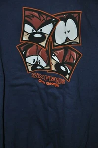 SWEATSHIRT--6 FLAGS OVER GEORGIA---NEW-LARGE - Foto 1 di 1