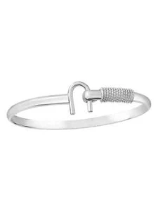 Handmade 925 Silver Caribbean Hook Bracelet Twisted Knot Bangle Modern Bracelets - Picture 1 of 6