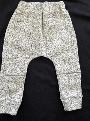 Леггинсы Latte E Biscotti (Италия) новые с ценниками цвета слоновой кости/черные 100% хлопок ластовица на коленях - 6 месяцев - Изображение 1 из 4