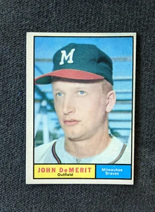 1961 Topps Baseball #501 Johnny Demerit - Bild 1 von 2
