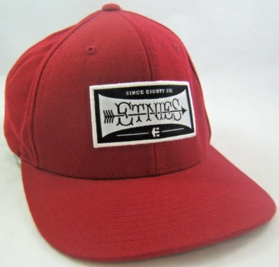 Etnies Since 86 Hat Burgundy Snapback Baseball Cap - Imagem 1 de 4