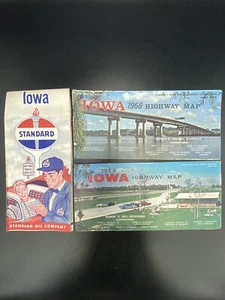 Vintage 1960’s Iowa Road Highway Maps Lot of 3 - Bild 1 von 9