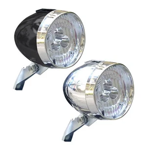1 Pack Faro Bicicleta Clásico Vintage 3 LED Bicicleta Retro Light Fronth - Imagen 1 de 14