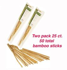 Hydrofarm HGBB3 3' Natural, Two Packs of 25 Bamboo Stake, save on shipping