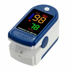 Pulsossimetro FingerTip frequenza cardiaca LED, misuratore di ossigeno nel sangue, sensore O2 - Foto 1 di 9