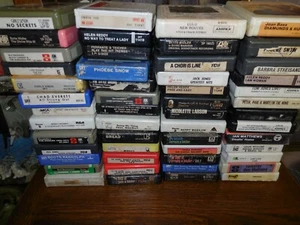 Lot of 50 Assorted 8 Track Tapes Singers Easy Listening Tested - Bild 1 von 12
