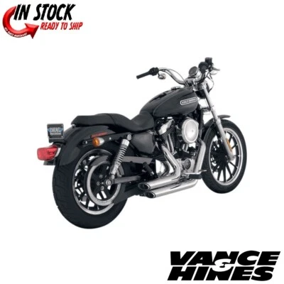 Escape escalonado Vance & Hines cromado Shortshots para Harley Sportster 2004-2013 Foto 1 de 4