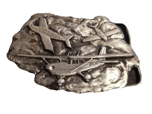 Bergamot Brass Works Airplane Belt Buckle Vintage Dated 1977 Y-39 Air Force/NOS - Picture 1 of 4