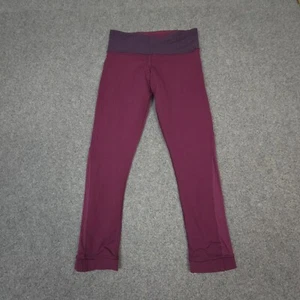 Lululemon leggings Women 2 red gym stretch Activewear sport lightweight Size 2 - Picture 1 of 9