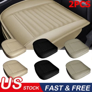 Full Surround Front Car Seat Cover Leather Pad Mat Auto Chair Cushion Protector - Picture 1 of 14