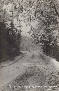 Curva de colisión - Taylor Falls, Minnesota - RPPC sin publicar - Imagen 1 de 3