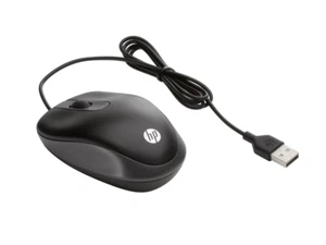 GENUINE HP USB Wired Travel Mouse - Lightweight Compact - G1K28AA - Picture 1 of 3