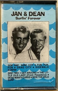Vintage 1983 Jan and Dean Surf Forever Cassette Tape Surf Rock - Picture 1 of 2