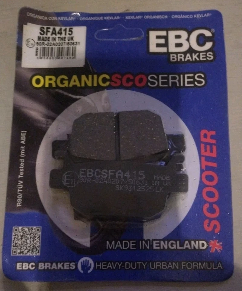 Honda ADV 350 2022-2024 Rear EBC SFA415 Organic Brake Pads - Image 1 of 1